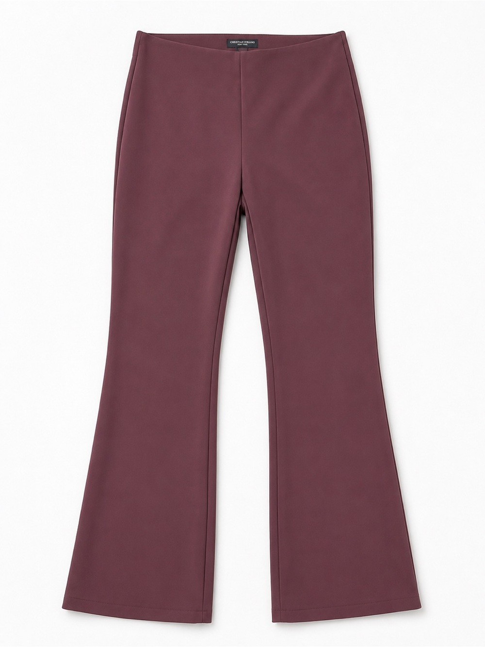Christian Siriano New York Burgundy Full Length Dress Pants Size 12